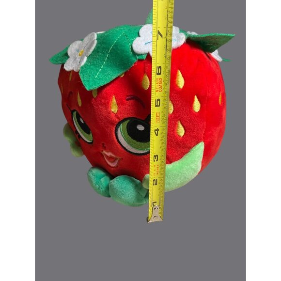 Moose Shopkins Strawberry Plush Bank Red & Green Felt Leaf Flower Accent - Picture 10 of 12